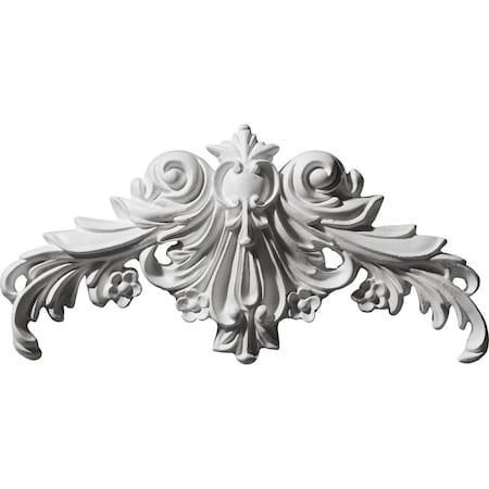 Ekena Millwork 10 5/8"W x 5 1/4"H x 7/8"P Gladstone Center Onlay ONL10X05X01GL